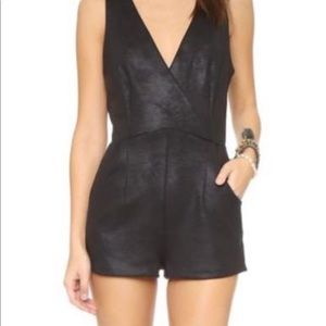 Faux Leather Romper